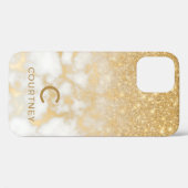 Moderne goudmarmer Case-Mate iPhone case (Achterkant (horizontaal))