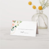 Moderne goudroze bruine bruidsroze bruiloft (Voorkant)