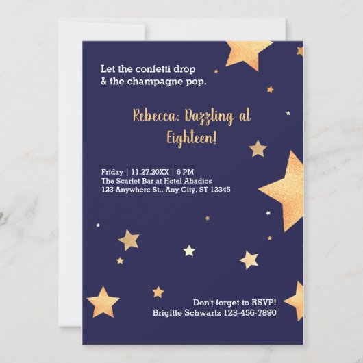 Moderne goudverjaardag (Voorkant)