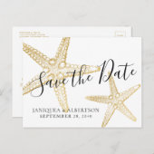 Moderne goudvis Bespaar de datum Briefkaart (Voorkant / Achterkant)