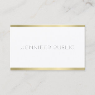 Moderne goudzoekende minimalistische Sjabloon Visitekaartje