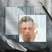 Moderne Grad Closeup Photo Blue ID897 Invitation