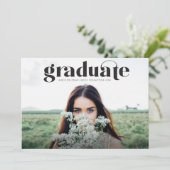 Moderne Grad - Faire-part de diplôme en photo comp (Debout devant)