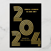 MODERNE GRAD PARTY FOIL INVITATION (Recto)
