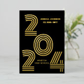 MODERNE GRAD PARTY FOIL INVITATION (Debout devant)