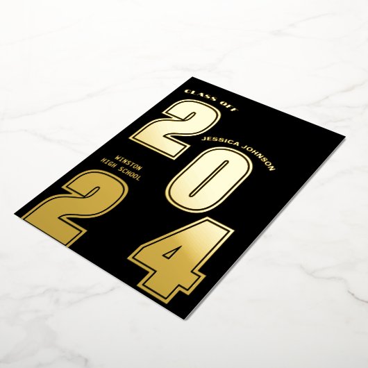 MODERNE GRAD PARTY FOIL INVITATION (Rotation)