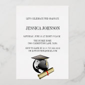 MODERNE GRAD PARTY FOIL INVITATION (Verso)