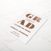 MODERNE GRAD PARTY FOIL INVITATION (Rotation)