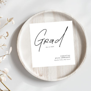 Moderne Grad Script Typografie Afstuderen Servet