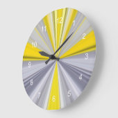 Moderne gradiënt conische strepe geel grote klok (Hoek)