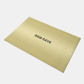 Moderne gradiënt Gold achtergrond, DIY-TEKST Deurmat (Schuin)