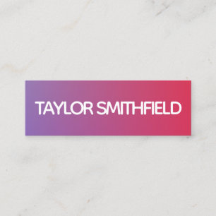 moderne gradiënt mini visitekaartje