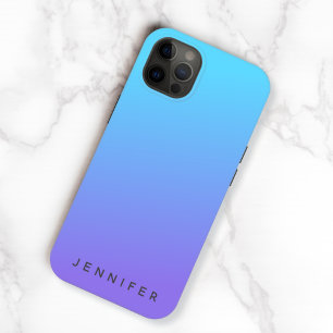 Moderne gradiënt vervagen Blauwe Paarse lagune iPhone 13 Hoesje