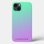 Moderne gradiënt vervagen | Mint Green Lavender Pa Case-Mate iPhone Case (Achterkant)