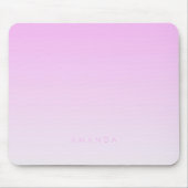 Moderne gradiënten Roze Minimalistisch Personalise Muismat (Voorkant)