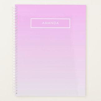 Moderne gradiënten Roze Minimalistisch Personalise Planner