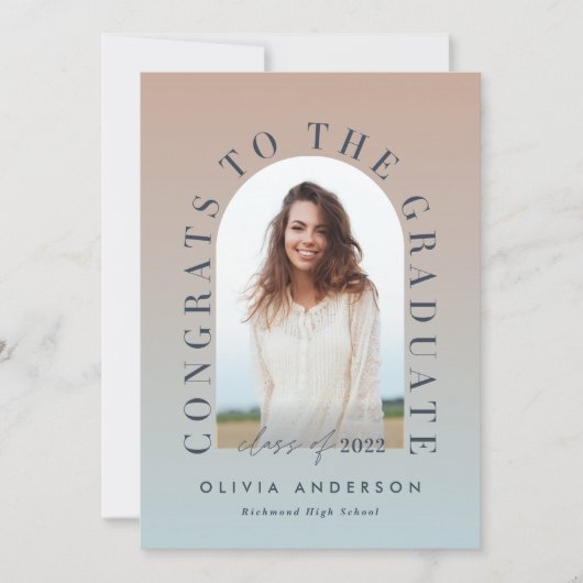 Moderne gradiënttypografie fotoboogafstuderen (Voorkant)