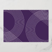 Moderne Graduate Script 2025 Concentrische Boog Fo Folie Uitnodiging (Achterkant)