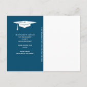 Moderne graduatiemap slaat de datum op aankondigingskaart (Achterkant)