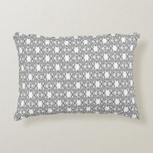 Moderne grafiet Damask Pattern Accent Pillow Accent Kussen