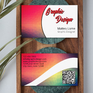 Moderne Grafisch Ontwerper Visitekaartje