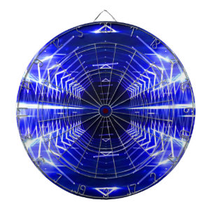 Moderne grafische Abstracte gloed Vortex, blauw Dartbord