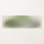 Moderne grafische afbeelding groene ombre gradiënt yogamat (Voorkant (horizontaal))