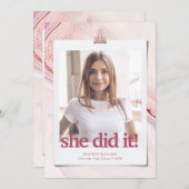 Moderne grafische Afstuderen Kaart (Voorkant / Achterkant)