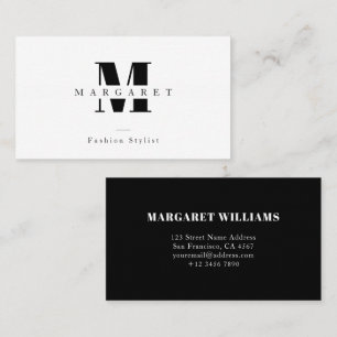 Moderne grafische eenvoudige monogram freelance Pr Visitekaartje