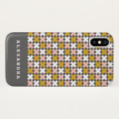 Moderne grafische, geometrische X Case-Mate iPhone Case (Achterkant (horizontaal))