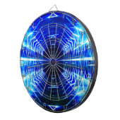 Moderne grafische gloeiende vortex, elektrisch bla dartbord (Voorkant Rechts)
