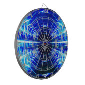 Moderne grafische gloeiende vortex, elektrisch bla dartbord (Voorkant Links)