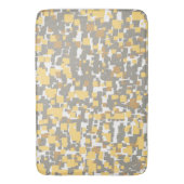 Moderne grafische grijs, goud en witte geometrisch badmat (Voorkant Verticaal)