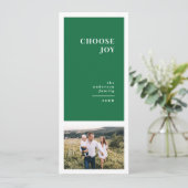 Moderne, grafische minimale kerstfeestdagen, multi aankondiging (Staand voorkant)