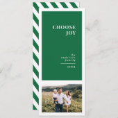 Moderne, grafische minimale kerstfeestdagen, multi aankondiging (Voorkant / Achterkant)