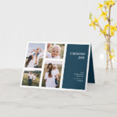 Moderne, grafische minimale kerstfeestdagen, multi kaart (Gele Bloem)