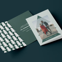 Moderne grafische minimale kerstfoto