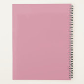 Moderne grafische roze en witboek voor benoeming planner (Achterkant)