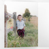 Moderne grafische verklaring feestdag Tri-Fold fot Drieluik Uitnodiging (Binnenzijde eerst)