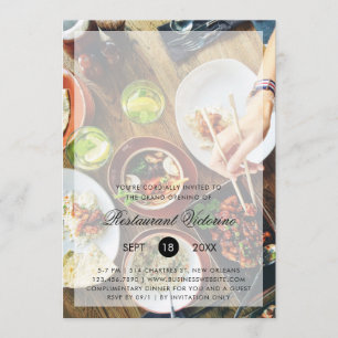 Moderne Grand Opening van het Restaurant van de Be Kaart