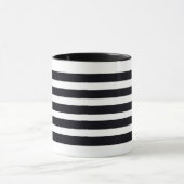 Moderne Grandes Blances et Noires Café Mug Thé (Centre)