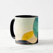 Moderne Graphisme Monument Vallée Café Mug (Devant gauche)