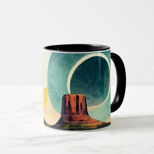 Moderne Graphisme Monument Vallée Café Mug