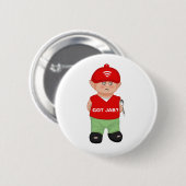 Moderne grappige cartoon ronde button 5,7 cm (Voorkant /achterkant)