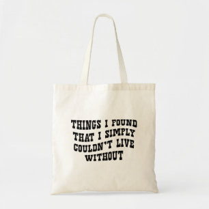 Moderne Grappige Minimalistische Zwarte Typografie Tote Bag