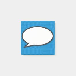 Moderne Grappige Stripboek Spraakballon Blauw Post-it® Notes