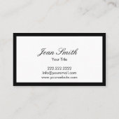 Moderne Gras Bordure Pet Nanny Carte de visite (Dos)