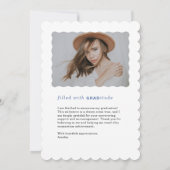 Moderne Gras Faire-part d'obtention d'un diplôme d (Dos)