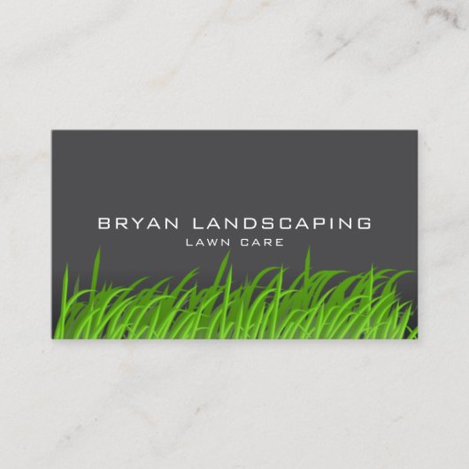 Moderne graszorg - Landscapinggras Visitekaartje (Voorkant)