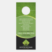 Moderne graszorg/landschapsontwerp: grijs Logo zwa (Achterkant)